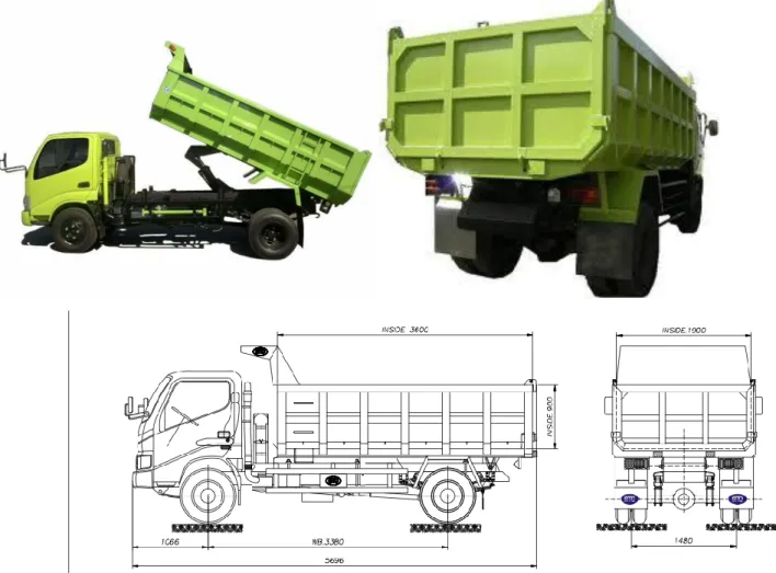 Gambar 13. Spesifikasi truk sampah 