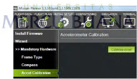 Gambar 4.14 Menu Kalibrasi Sensor Accelerometer 