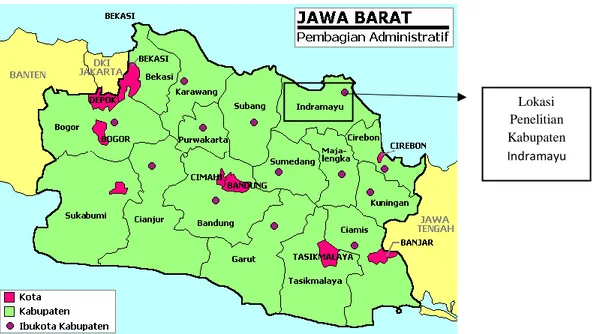 Gambar 2.2 (Peta Jawa Barat)  Sumber: http://bkd.jabarprov.go.id 