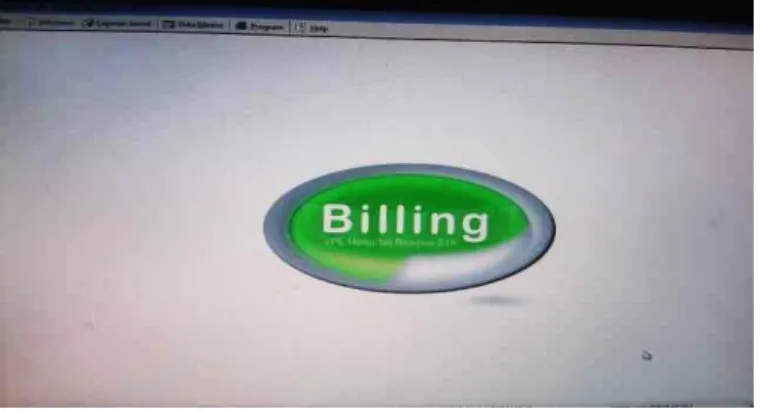 Gambar 9 Tampilan Depan Billing System 