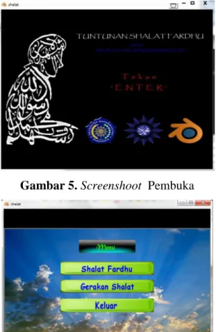 Gambar 5. Screenshoot  Pembuka 