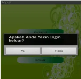 Gambar 17 Tampilan menu abata  Tampilan Menu Tajwid 