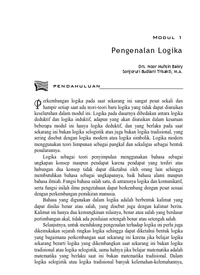 KEADAAN LOGIKA DI INDONESIA - Kegiatan Belajar 3 Sejarah Perkembangan ...