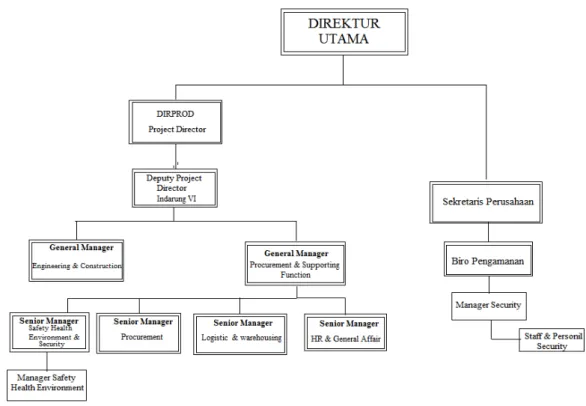 Gambar IV.1 Struktur Organisasi Proyek Indarung VI