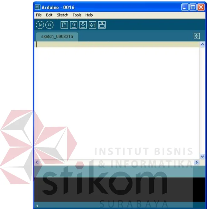 Gambar 2.5 Tampilan Software Arduino 
