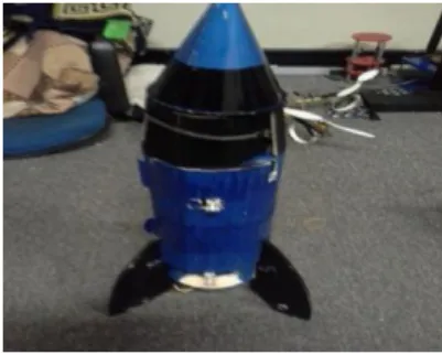 Gambar 1. Desain ALARC (Autonomous Low Altitude Rocket Control) 