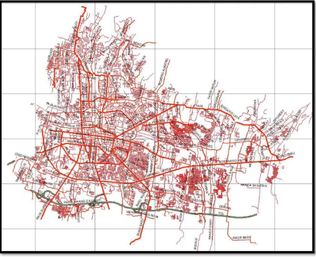 Gambar 2.2 Peta Jaringan Jalan Kota Bandung 