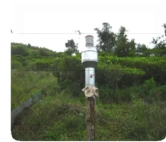 Gambar 3.  Ombrometer yang digunakan dalam penelitian di daerah  RPH Gambung 