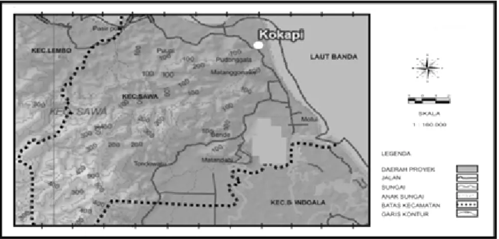 Gambar 2. Kenampakan petrografis batuan ultramafik peridotit Gambar  1. Lokasi daerah penelitian 