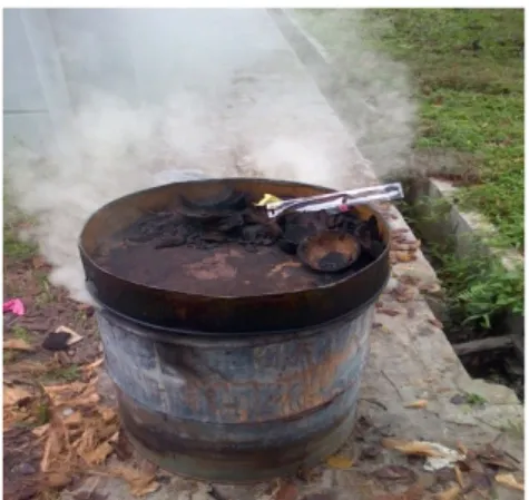 Gambar B.1 Drum pembakaran tempurung kelapa