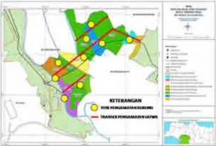 Gambar 5.  Contoh lokasi monitoring satwa liar di Taman Keha- Keha-ti Babakan Pari, Kecamatan Cidahu, Kabupaten Sukabumi 