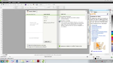 Gambar 2.4 Tampilan Utama CorelDRAW X6 