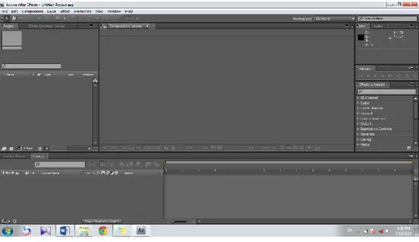 Gambar 2.5 Tampilan Adobe After Effect CS4 