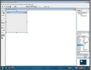 Gambar 2.3. Tampilan Lembar Kerja Visual Basic 