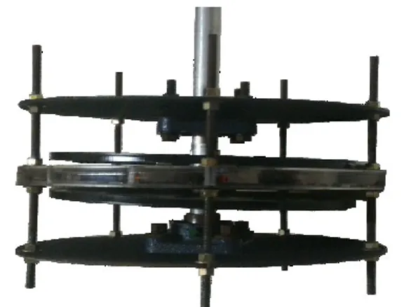 Gambar 11. Desain rotor generator magnet permanen  D.  Pembuatan Stator dan Rotor 