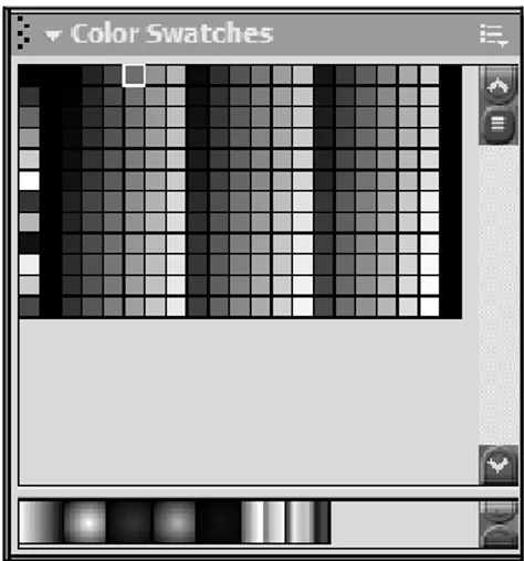 Gambar e. Window Color Swatches 