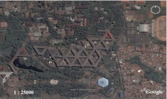 Gambar 5.  Peta lokasi penelitian di areal Kampus IPB Darmaga (Sumber: 