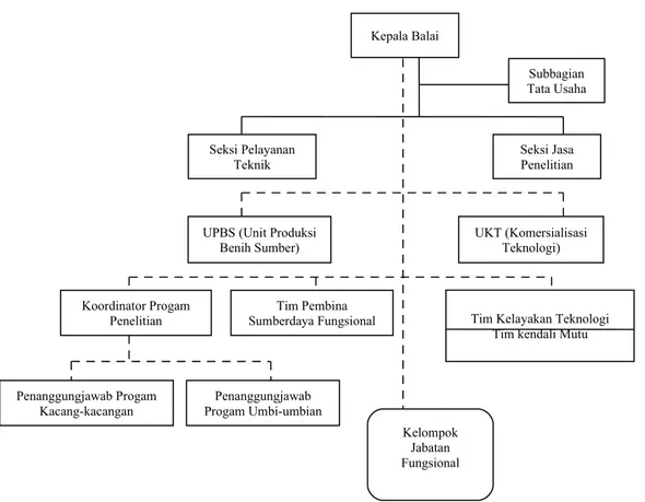 Gambar 1. Struktur Organisasi Balitkabi.