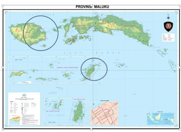 Gambar 1. 1. Lokasi Provinsi Maluku 
