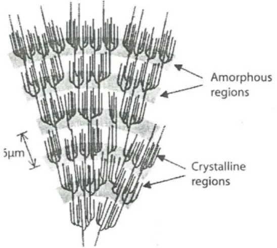 Gambar 2 Model struktur kristalin (Kusnandar 2010) 