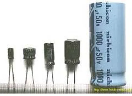Gambar 2.9  Electrolytic Capacitor (ELCO) 