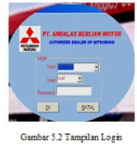 Gambar 5.1 Tampilan menu utama