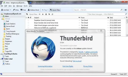 Gambar 2.4 Tampilan Mozilla Thunderbird 