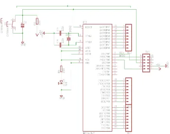 Gambar 3.2 Sistem mikrokontroller AT mega 8535 