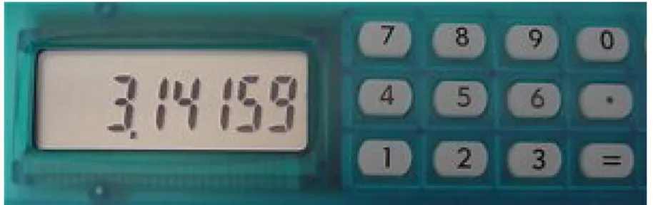 Gambar 1  Bentuk sederhana LCD pada layar kalkulator 