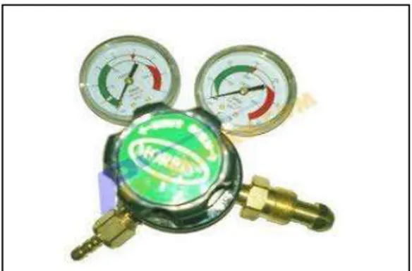 Gambar 1.3.  Regulator Acetylene 