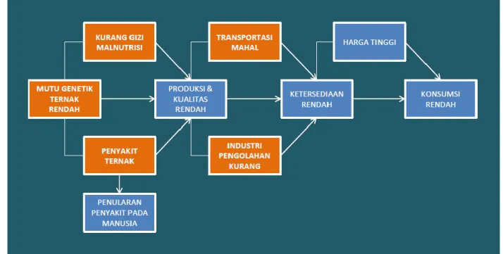 Gambar 2.  Peta Persoalan Peternakan di Indonesia 