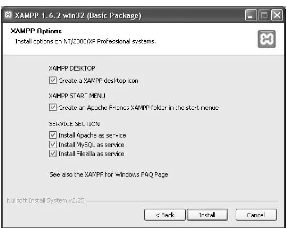 Gambar 4.11  Gambar Instalasi XAMPP 4  6.  Biarkan proses instalasi berjalan. 