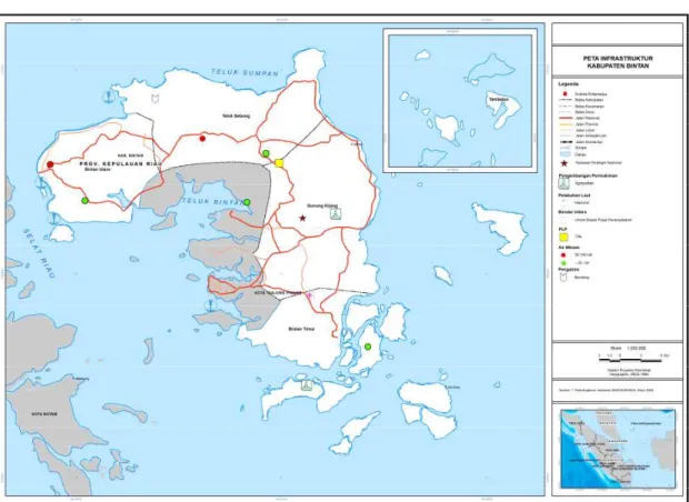 Gambar 2.3 Peta Infrastruktur Kabupaten Bintan