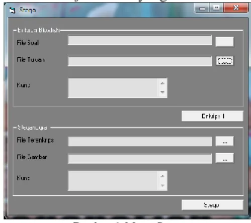 Gambar 6. Menu Stego  Halaman Menu Unstego 