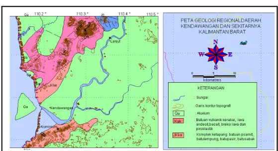 Gambar 6:  Peta Geologi Lokal daerah Kajian 