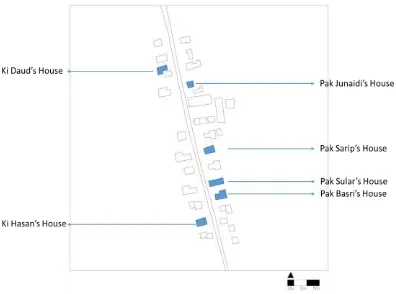 Fig. 3. Location of Rumah Panggong in Sijuk Village 