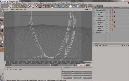 Gambar 1 Antar muka Software Maxon Cinema 4d 