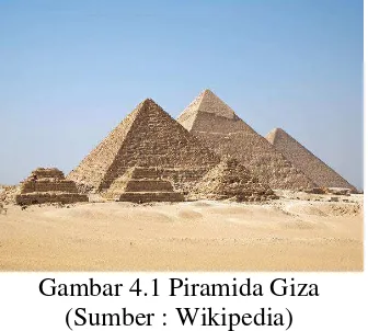 Gambar 4.1 Piramida Giza 