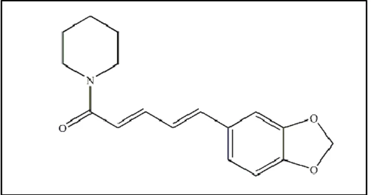 Gambar 2. Struktur kimia piperin 