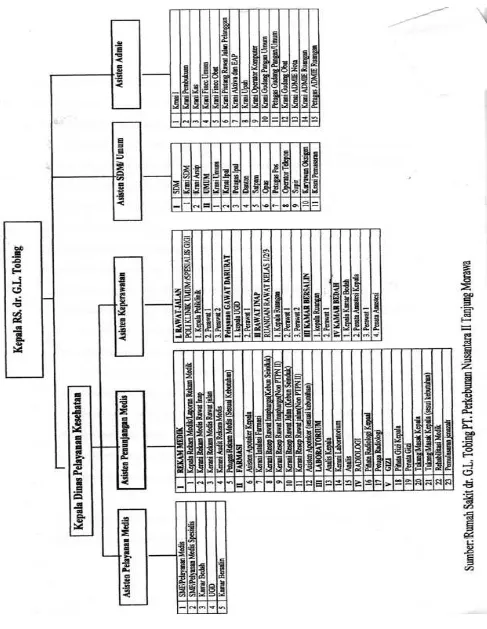Tabel 3.1. Struktur Organisasi Rumah Sakit Umum dr. G. L. Tobing PT. Perkebunan 