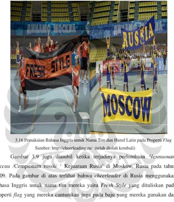 Gambar 3.9 juga diambil ketika terjadinya perlombaan  Чемпионат  россии  /Cempionam rossii/ ‘ Kejuaraan Rusia’ di Moskow, Rusia pada tahun  2009