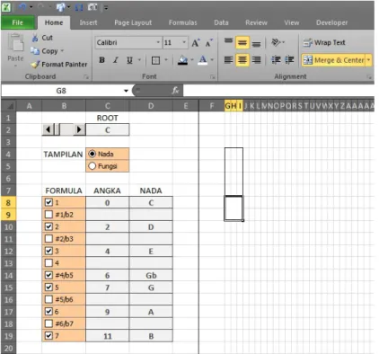 Gambar 2.19. Meng-highlight range G4:I9 melalui jendela dialog Go To.