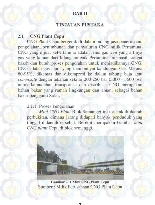 Gambar 2. 1 Mini CNG Plant Cepu 