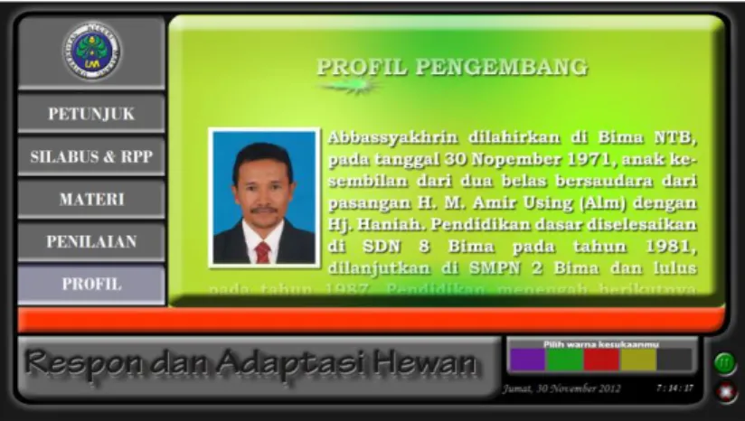 Gambar Scene Hasil Penilaian Dan Komentar 