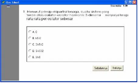 Gambar 4.  Tampilan Soal 