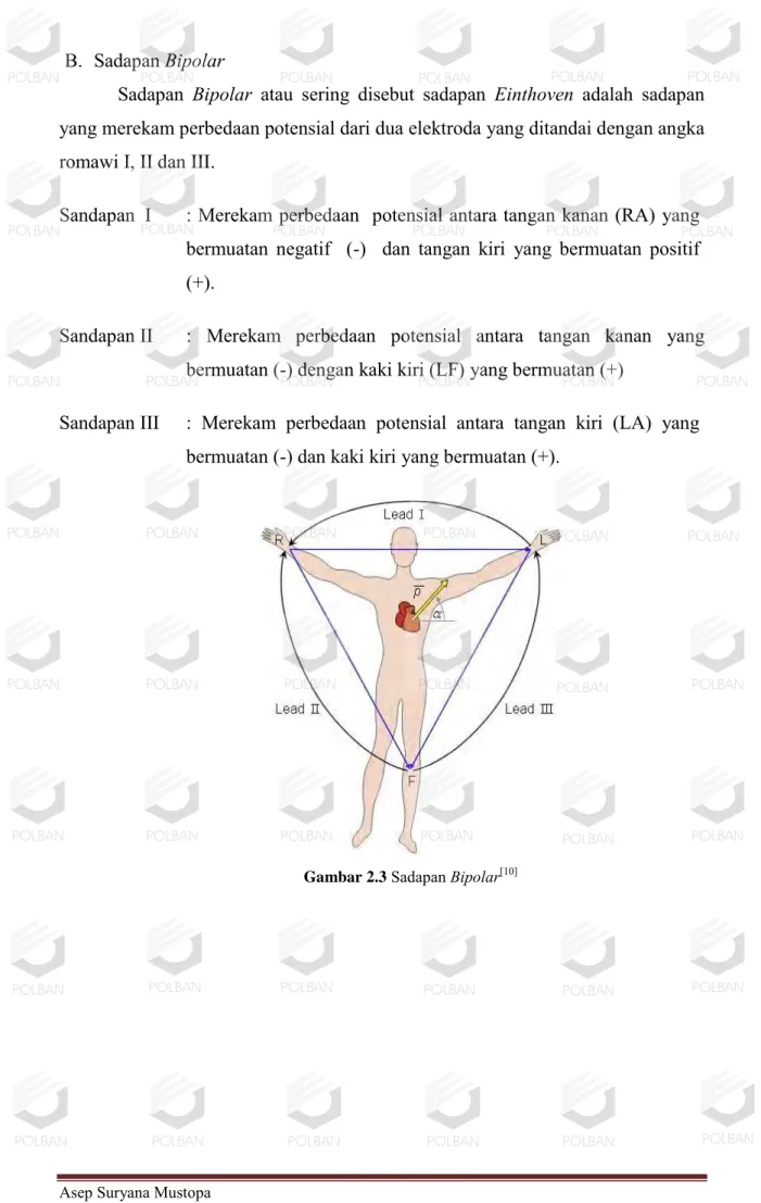Gambar 2.3  Sadapan Bipolar [10] 