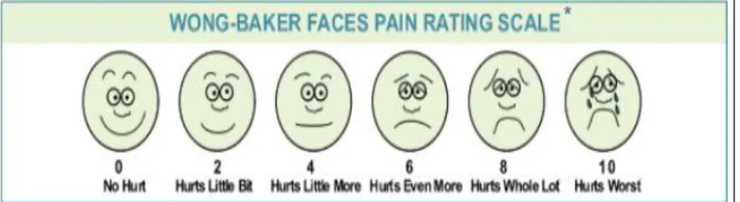Gambar 1. WongBaker Faces Pain Rating Scale 