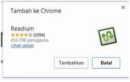Gambar. Memasang Plugin Readium 