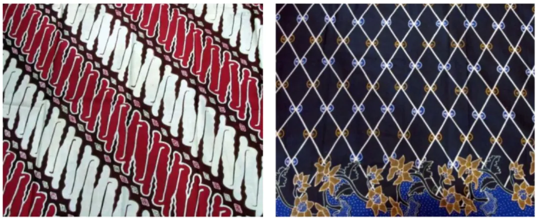 Gambar 2.2. Contoh motif batik tulis Tasikmalaya yang dipengaruhi motif  batik Solo dan Yogyakarta 