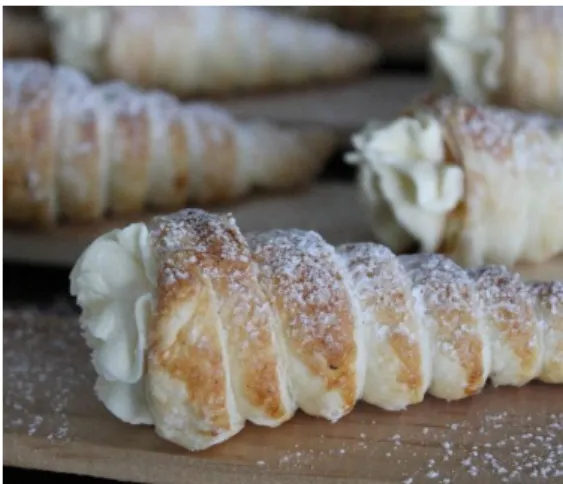 Gambar 9. Creme Horn5)  Crèmehorn 
